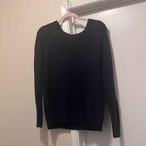 Blue Crew Neck Sweater with Relaxed Fit